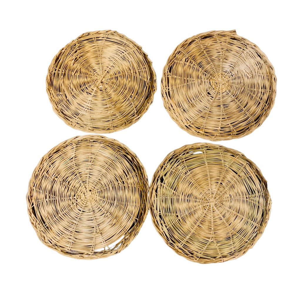 Boho Wicker Bamboo Basket Wall Decor - Picture 5 of 7